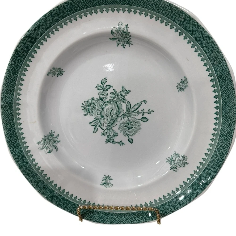 Wedgwood Mount Vernon Green 10 1/4 inch Dinner Plate 1970’s  Made in England - Picture 4 of 6